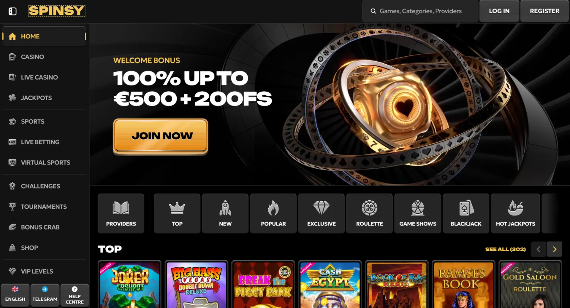Jogos online cassino